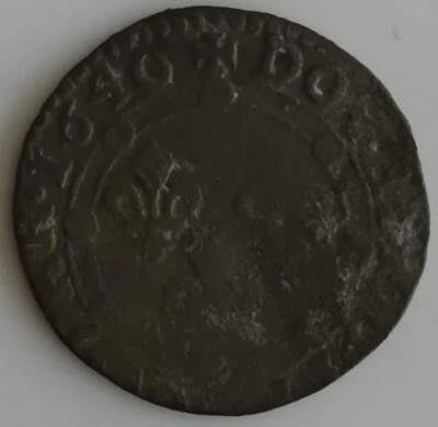 Moneda Principatul Arches-Charleville - Double Tournois 1640-Charles II Gonzaga foto