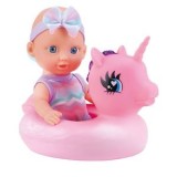 Papusa Unicorn Roz cu Colac de Salvare Detasabil pentru Bebelus, CMCLASS