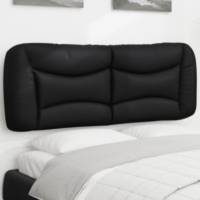 vidaXL Pernă pentru tăblie pat, negru, 120 cm, piele artificială foto