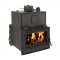 Focar de semineu tip centrala, Prity 2CW28 (tip tunel/st&acirc;nga/dreapta), 10,5 kg/h, 660 x 700 x 840