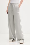 adidas pantaloni de trening Stadium Tp culoarea gri, cu imprimeu, JW0530