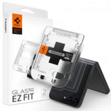 Set 2 folii Samsung Galaxy Z Flip 5 sticla securizata Transparenta Spigen T-FIT