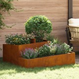 VidaXL Ghivece &amp; Plantatoare Oțel corten Mare Rezistent Ghiveci metalic