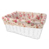Husa Panza 43x33x19cm Alb Flori