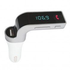 Modulator auto FM Bluetooth, Handsfree, USB/microSD, masurare tensiune, Jack 3.5 foto