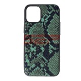 Husa iPhone 12 Mini, TPU Piele Snake, Verde - Protectie Premium
