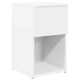 vidaXL Dulap de pat Alb 29 x 31,5 x 49 cm Lemn prelucrat 8001097