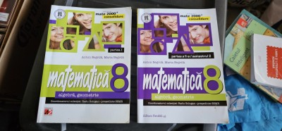MATEMATICA ALGEBRA GEOMETRIE CLASA A VIII A PARTEA I SI II , ANTON NEGRILA foto