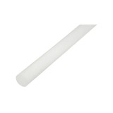 Bara POM alba din poliacetal 1000 x 25 mm pentru prelucrari tehnice