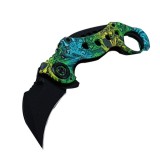 Cutit Briceag Karambit Columbia, Deschidere Manuala, Model Sarpe, 18 Cm