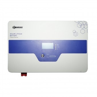 Baterie Li-ion LiFePO4 25.6V, 100Ah cu BMS, deep cycle, display LCD 410x370x160mm IP54 Bourget foto