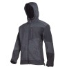 Jacheta elastica tip-sherpa cu gluga / negru - s