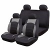 Huse Scaune Auto Suzuki Swift RoGroup Sport Line, 9 Bucati, Negru-Gri, Poliester + Mesh, Compatibil Airbag
