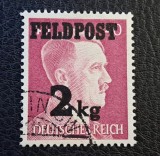 Germania WWII (1942) - Timbru Special Poșta Militară de Campanie "FELDPOST 2 kg" 40 Pf Magenta (Obliterat / Ștampilat) BN1
