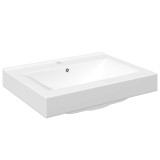 Cumpara ieftin Chiuveta dreptunghiulara din ceramica cu preaplin si scurgere 60x46 cm