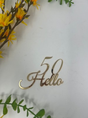 Topper din plexiglas auriu foto