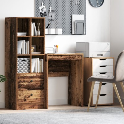 vidaXL Birou de scris rustic Lemn vechi Lemn prelucrat 60 x 40 x 76 cm foto