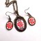 Set colier, pandantiv, cercei cu model traditional 31895