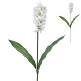 Fir floare crizantema artificiala decorativa,plastic,alb,53 cm, Oem