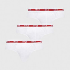 HUGO slip 3-pack bărbați, culoarea alb 50492378