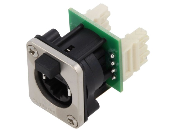 Conector XLRnet D Type Ethernet IP54