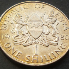 Moneda exotica 1 SHILLING - KENYA, anul 1980 * cod 4964 = excelenta