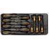 Set 12 Surubelnite Neo, Otel S2, Magnetic, PZ0-PZ2, T10-T25, SL 2-3mm, PH00-PH1, Maner Ergonomic, Trusa Plastic