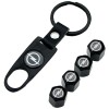 Breloc Auto Opel + 4 Capace Valva Roti Sigla Opel Astra Corsa Insignia Zafira - Nou