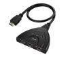 Switch HDMI 3 Porturi, Full HD, 1080p, Comutator Inteligent, Cablu 50cm, Splitter Multiplicator, Conectori Auriti, Active
