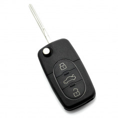 CARGUARD - Audi - Carcasa cheie tip briceag, cu 3 butoane - baterie 2032 foto