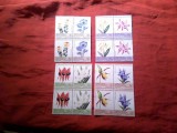 Serie Grenadines of St. Vincent 1985 Flora, Flori 8x2 valori - blocuri de 4 val.