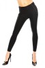 B391-1 Pantaloni cu croi mulat si model cu snur in zigzag, S, XS