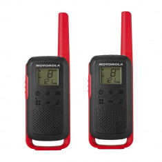 Resigilat : Statie radio PMR portabila Motorola TALKABOUT T62 RED set cu 2 buc