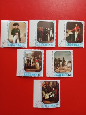 LIBERIA, NAPOLEON - SERIE COMPLETĂ ȘTAMPILATĂ foto