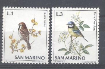San Marino 1972 Birds, MNH AE.316