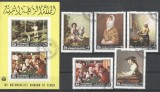 Yemen 1968 Paintings, set+ sheet, used AL.028, Stampilat