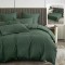 Lenjerie pat dublu,bumbac finet,6 piese,cearceaf normal 230x250cm, cearceaf pilota 200x230cm, 2 fete de perna 50x70, 2 fete de perna 70x70,verde inchi