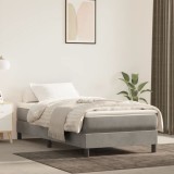 Cumpara ieftin Cadru de pat fără saltea, gri deschis, 80x200 cm, catifea