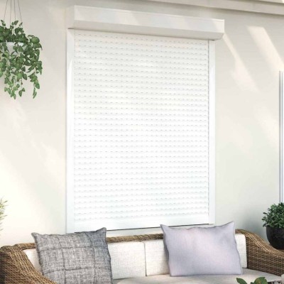 vidaXL Oblon rulant, alb, 120 x 150 cm, aluminiu 144972 foto