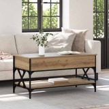 vidaXL Masă de cafea Stejar Artizanal 100 x 50 x 50 cm Lemn compozit 883042