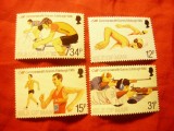 Serie Insula Man 1986 - Sport Commonwealth , 4 valori, Nestampilat