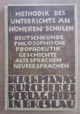 Methodik des Unterrichts an hoheren Schulen foto