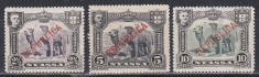 Nyassa Mozambic 1911 - Dromadere - Timbre neemise supratipar &bdquo;REPUBLICA&rdquo;, Sarniera, MH