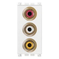 Priza audio RCA 1M Vimar Arke alb 19335.B