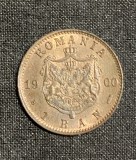 Moneda 1 ban 1900