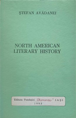 NORTH AMERICAN LITERARY HISTORY-STEFAN AVADANEI foto