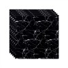 Комплект самозалепващи дунапренени тапети IPF, за стена, черен, 60x60 см, 1,8 кв.м, 5 бр