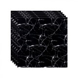 Комплект самозалепващи дунапренени тапети IPF, за стена, черен, 60x60 см, 1,8 кв.м, 5 бр