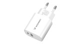 &Icirc;ncărcător de perete Wozinsky WGWCW USB-A USB-C 20W - alb