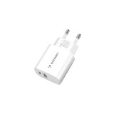 &Icirc;ncărcător de perete Wozinsky WGWCW USB-A USB-C 20W - alb